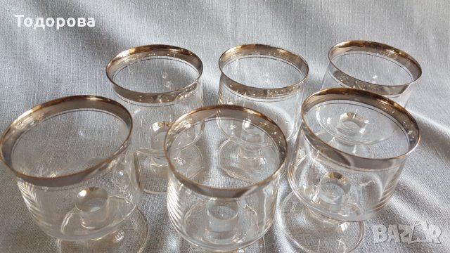 Ретро винени стъклени чаши-Thomas , снимка 3 - Други ценни предмети - 33820350