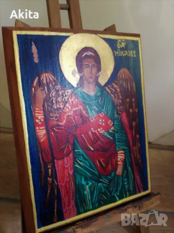 Икона на свети Архангел Михаил, снимка 3 - Икони - 41665125