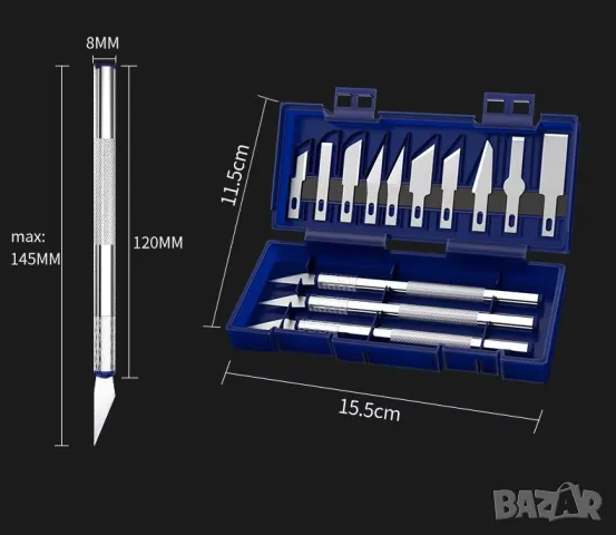 Нож за резба тип писалка с 13 накрайника, снимка 8 - Други инструменти - 48065292