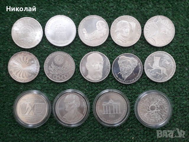 сребърни монети от 10 марки Германия