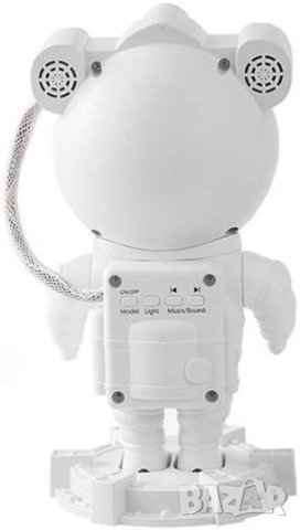 Астронавт нощна лампа проектор звезди - блутут колонка голям размер, снимка 6 - Детски нощни лампи - 44402960