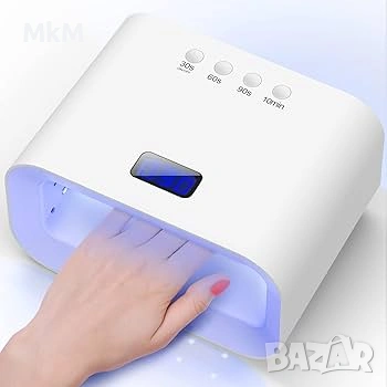 150W UV LED O'Vinna лампа за нокти с автоматичен сензор, 60 LED светлини, снимка 7 - Други - 53447582