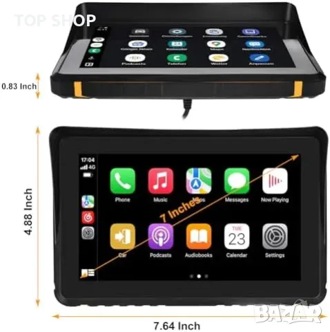 Нов Моторен GPS с CarPlay, Android Auto и двойна Bluetooth връзка мотор, снимка 5 - Друга електроника - 49804806