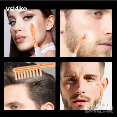 Дарсонвал с 4 приставки BLACKED, снимка 3 - Други - 42001920