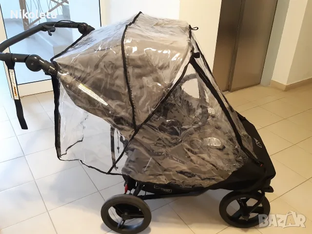 Количка за близнаци Mountain Buggy Luxury Edition +/- аксесоари, снимка 8 - Детски колички - 55932834