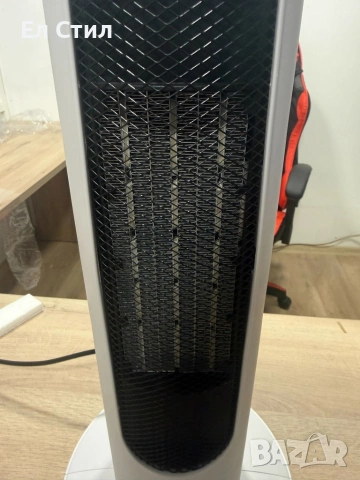 Вентилаторна печка 2-в-1 с керамичен нагревател, осцилация 60°, дистанционно и LED дисплей, снимка 11 - Други - 53586467