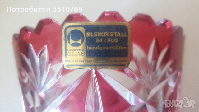 Луксозни кристални вази. , снимка 12 - Вази - 52534915