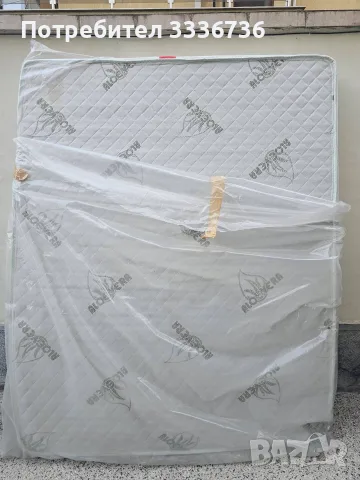Двулицев матрак Aloe Vera 160×200х19 см – запазен, снимка 3 - Матраци - 56167069