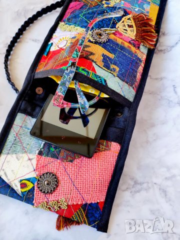 Дизайнерска чанта мозайка, снимка 6 - Чанти - 41337623