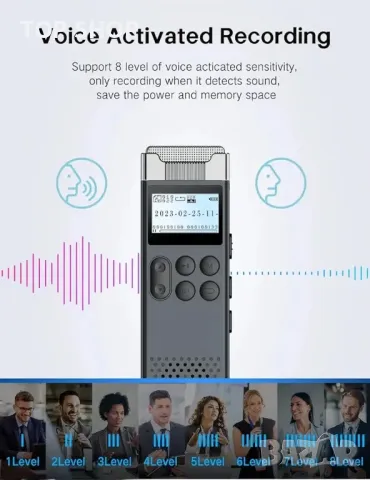 Цифров диктофон LIMENAMICS - 32GB 3072kbps, снимка 4 - Слушалки и портативни колонки - 48743759