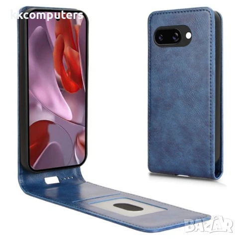 Google Pixel 9a Flip3 Magnetic Кожен Калъф и Скрийн Протектор, снимка 2 - Калъфи, кейсове - 51122056