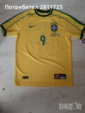 Тениска Роналдо Феномена Бразилия , снимка 3 - Футбол - 42139084