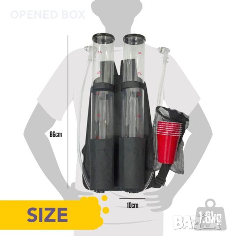 Диспенсер за напитки - Двоен джет пакет Beer Giraffe, счупено кранче, снимка 5 - Други - 40819404