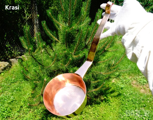 Медна тенджера,меден тиган,медна касерола., снимка 4 - Антикварни и старинни предмети - 41316507