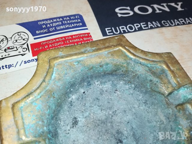 ПЕПЕЛНИК МЕД МЕСИНГ ОТ ГЕРМАНИЯ 2407231547, снимка 5 - Антикварни и старинни предмети - 41644257