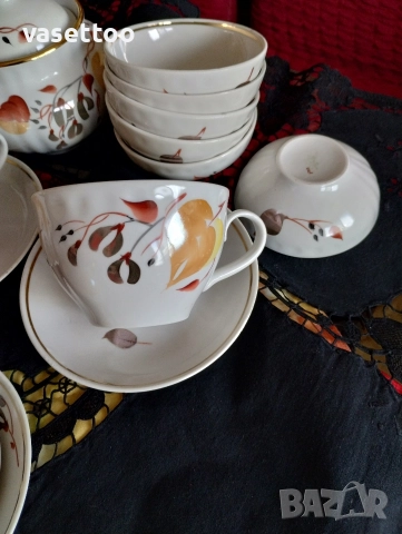 Руски чаен сервиз-29 части, снимка 8 - Сервизи - 52935882