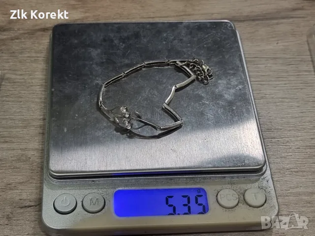 Дамска сребърна гривна, снимка 9 - Гривни - 55953870