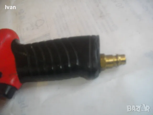 РЕВЕРСИВЕН АЛУМИНИЕВ ПРОФЕСИОНАЛЕН ПНЕВМАТИЧЕН ВИНТОВЕРТ 180х130мм ЗАХВАТ 6мм ШЕСТОСТЕН ОТЛИЧЕН, снимка 5 - Винтоверти - 49090241