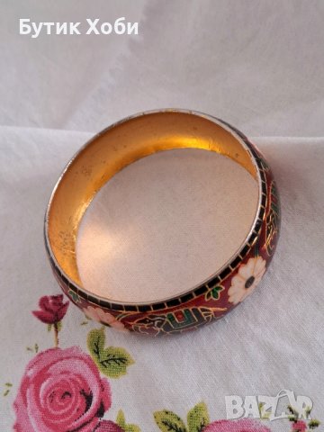 Твърда гривна с клетъчен емайл , снимка 5 - Антикварни и старинни предмети - 41974420