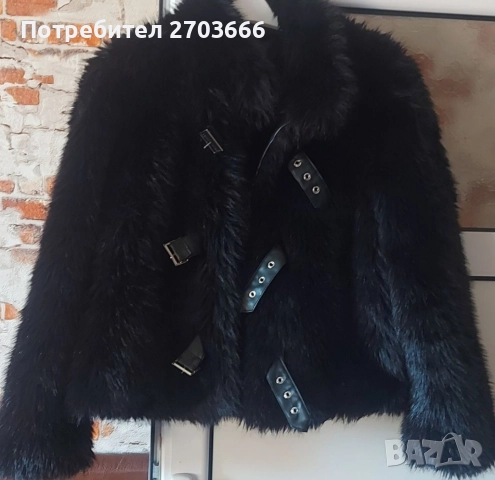 дамско палто от еко кожа