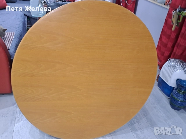Къгла трапезна маса от дърво/масив- Австрия , снимка 8 - Маси - 53128785
