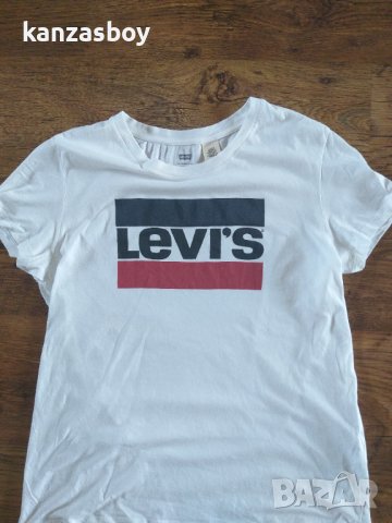Levi's The Perfect Logo T-Shirt - страхотна дамска тениска , снимка 6 - Тениски - 41621876