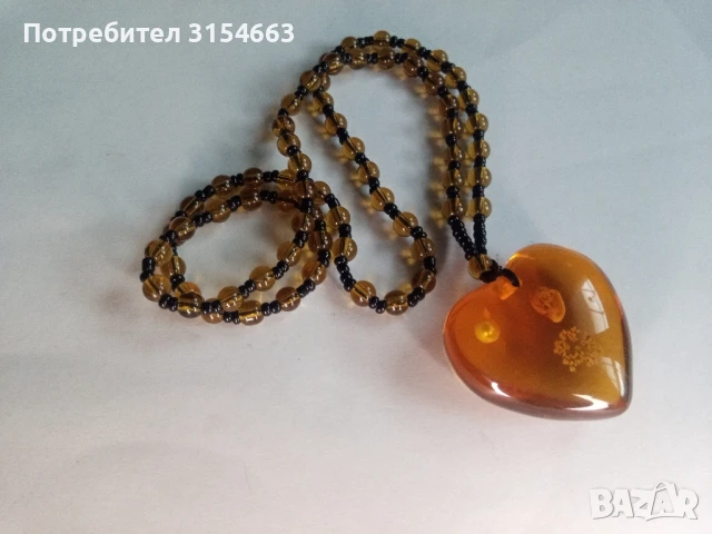 Гердан с кехлибар , снимка 5 - Колиета, медальони, синджири - 50466956