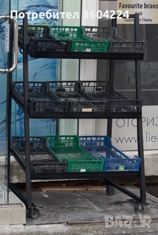 Метални стелажи на колела