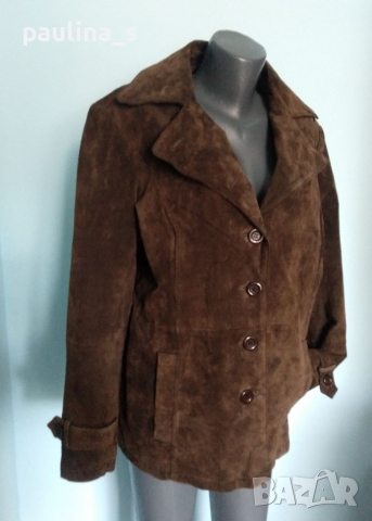 Два различни броя / Естествен велур / сако / манто "Marcel Clair" и "Joy"  , снимка 3 - Палта, манта - 36235690