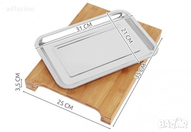 Бамбукова дъска + табла, функционален комплект, маса за закуска, масичка за кафе, снимка 10 - Други - 34400577