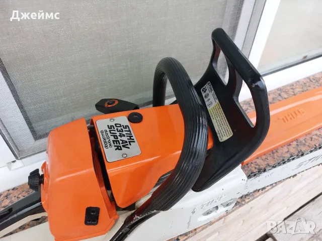 Оригинална резачка Stihl 034AV super electronic quickstop , снимка 3 - Градинска техника - 55851825
