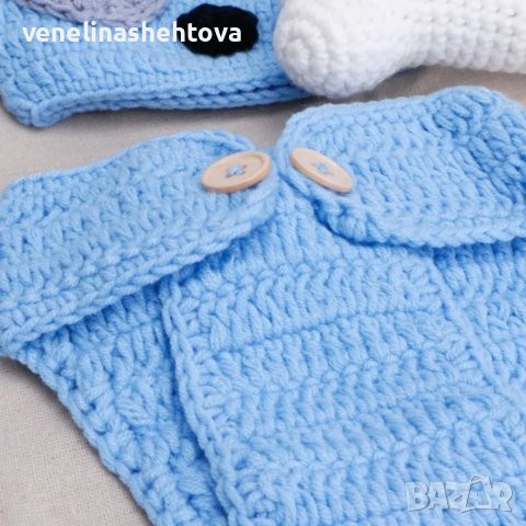 Фотосесия за момченце 0-6м.3 части  кученце, снимка 7 - Комплекти за бебе - 41682999