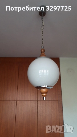 ✅Ретро абажури полилей от метал и дърво!, снимка 5 - Лампи за таван - 52537532