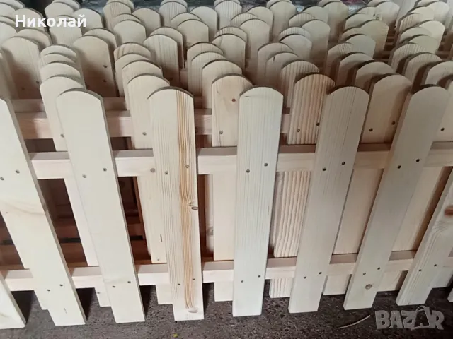 Дървена ограда за детска площадка детски кът дървена декоративна ограда оградка за градина пано, снимка 6 - Огради и мрежи - 49863394