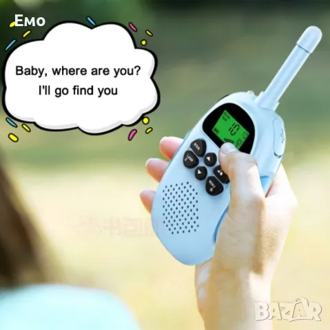 Комплект 2 броя Уоки-Токи за момичета и момчета - обхват 3 километра , снимка 5 - Други - 48549357