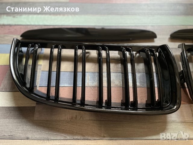 Двойни Бъбреци Решетки за BMW Е90/91 - 2005-2008 М3 визия БМВ Е90/91, снимка 3 - Части - 41912496