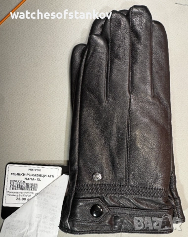 Елегантни Мъжки ръкавици от естествена  агнешка кожа, снимка 2 - Ръкавици - 53171138