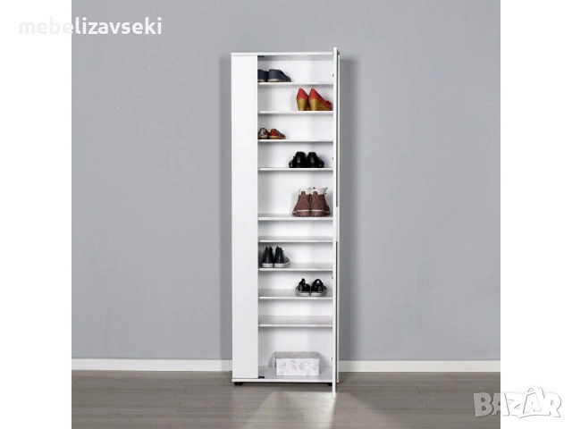 Ново! Шкаф за обувки Адоре SHC-629-BB-2 (бяло), снимка 4 - Портманта - 53807553