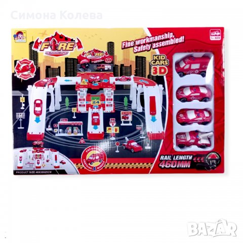 ✨Паркинг Пожарна с 4 колички, снимка 1