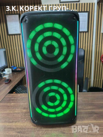 Безжична портативна караоке аудио система KTS-1912 с 2 микрофона , снимка 5 - Bluetooth тонколони - 53316952