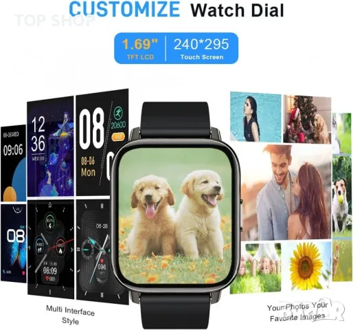 Смарт часовник Glory Fit Smart Watches, снимка 6 - Смарт гривни - 48668302