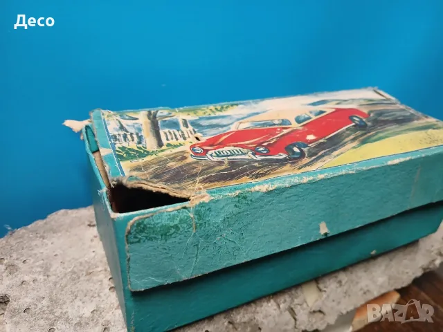 Very rare old tin toi car MSB-DDR 50s Стара играчка., снимка 9 - Колекции - 55742112