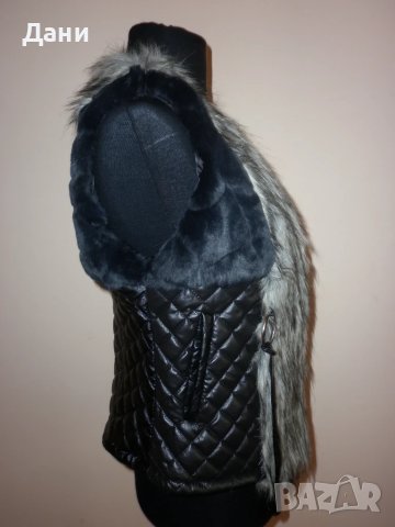 Пухкав елек Amonc -еко кожа, снимка 7 - Елеци - 50686694