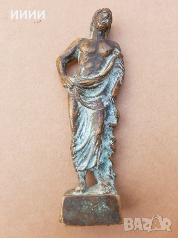 Бронзова пластика статуетка Асклепий , снимка 2 - Антикварни и старинни предмети - 53216931