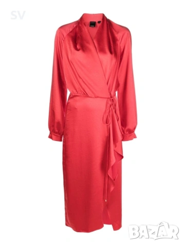 Pinko червена рокля М размер , снимка 3 - Рокли - 53529426