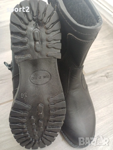 Чисто нови дамски боти ботуши естествена кожа номер 36, снимка 2 - Дамски боти - 53078527