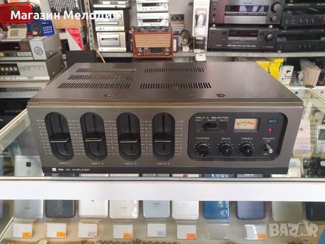 Усилвател за обществено ползване PA Amplifier TA-406 В отлично техническо състояние, много добър вън, снимка 2 - Ресийвъри, усилватели, смесителни пултове - 36229094