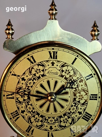 немски механичен 400 дневен часовник Kundo, снимка 2 - Антикварни и старинни предмети - 53287950