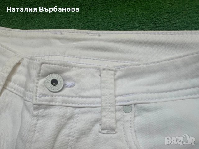 Дамски бели панталони Pepe jeans, снимка 4 - Панталони - 50973356