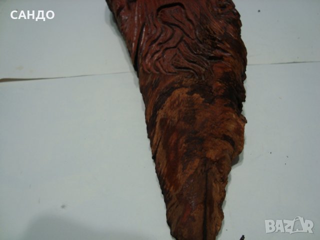 Изящна дървена скулптура "ГОРСКИ ДУХ " дърворезба САЩ, снимка 11 - Статуетки - 39021483